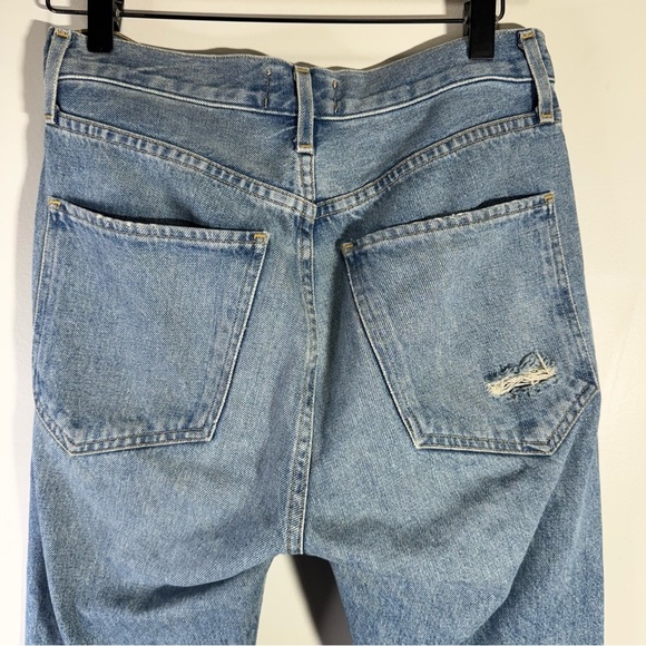 Agolde Jamie High Rise Button Fly Classic Distressed Jeans Dakota Size 25 - Picture 10 of 15